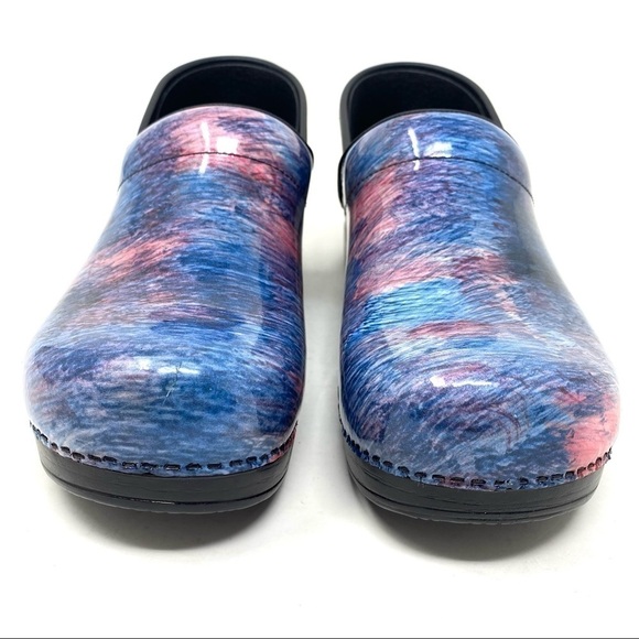 Dansko Professional leather clogs in Cotton Candy Patent - Picture 7 of 8